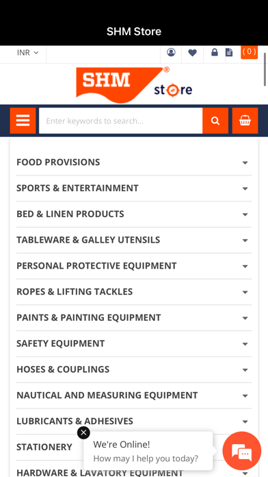 The SHM Store: Online Shopping Screenshot