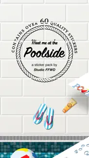 poolside stickers iphone screenshot 1