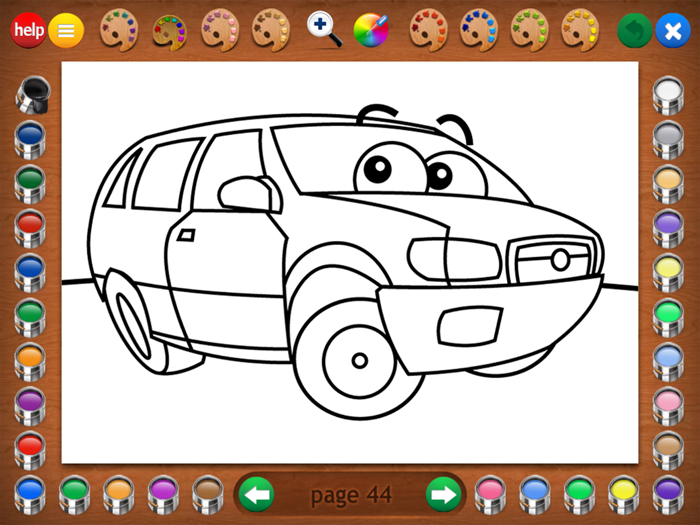 Trucks Coloring Book