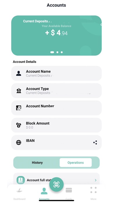 Arab Islamic Bank Mobile app Screenshot