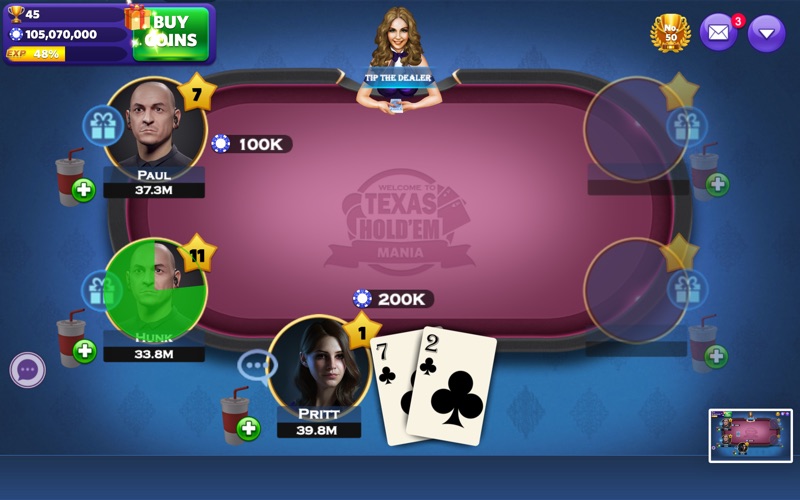 Texas Hold'em Mania® Screenshot