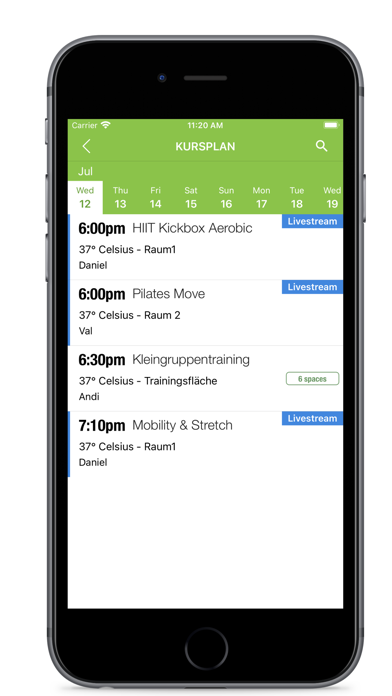 37° Celsius Fitness Club Screenshot