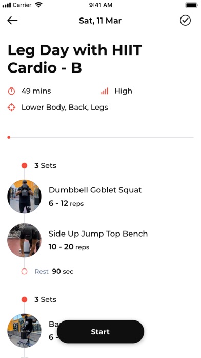 MUDD Fitness Screenshot