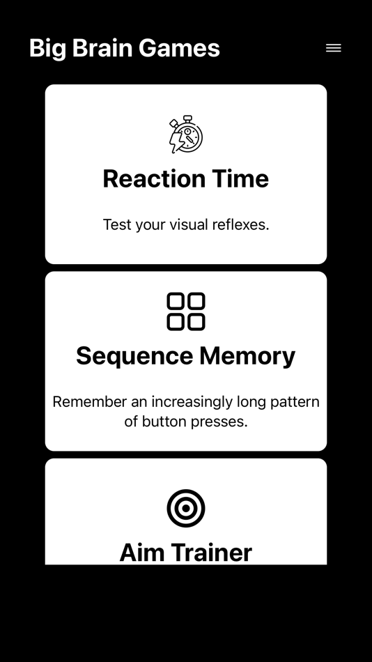 #1. Big Brain Games - Get Smarter! (iOS) 由: Santiago Ospina