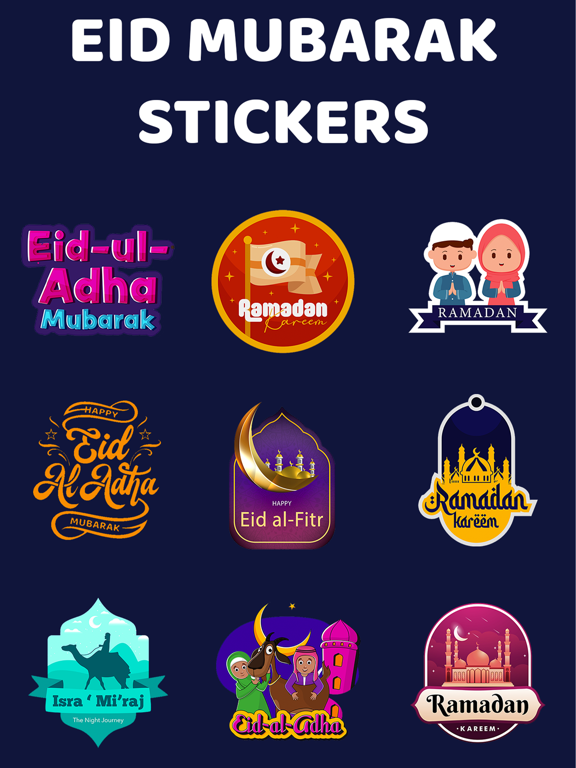 Screenshot #6 pour Eid Mubarak - Ramadan Stickers