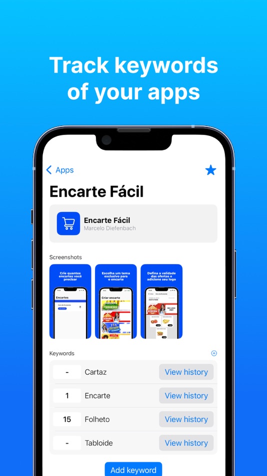 #1. ASO - App Keywords Otimization (iOS) 由: Marcelo Diefenbach