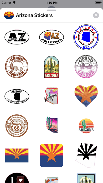 Screenshot #1 pour Arizona emoji - USA stickers