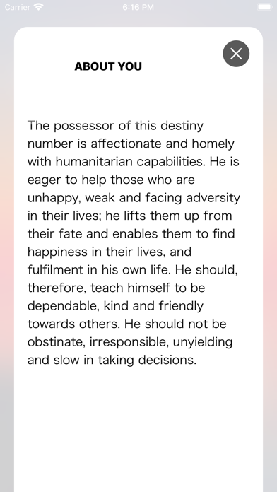 Numerology App Screenshot