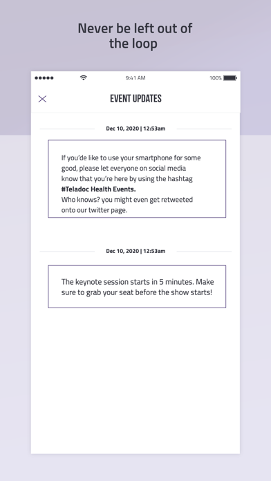 Events by Teladoc Health Screenshot