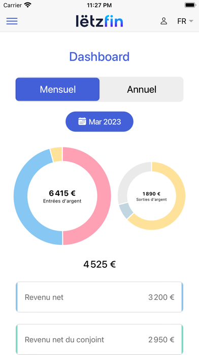 Letzfin Budget Screenshot