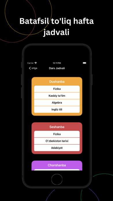 ALTUIT schedule Screenshot