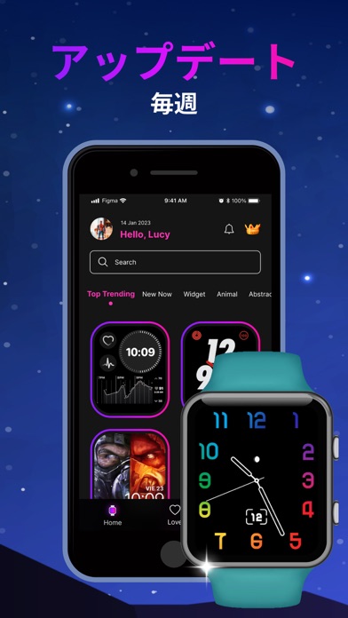 Watch Faces - iWatch Galleryのおすすめ画像3