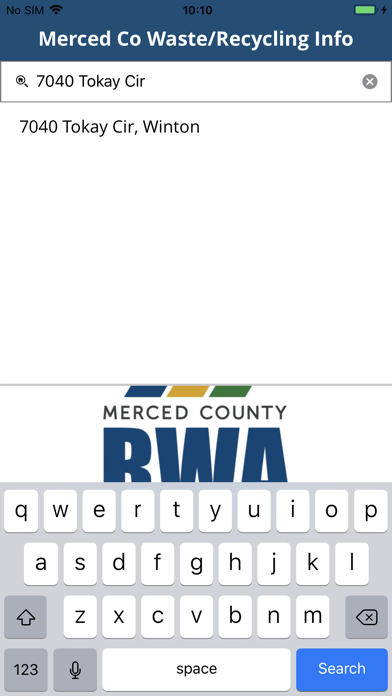 Merced Co Waste/Recycling Info Screenshot