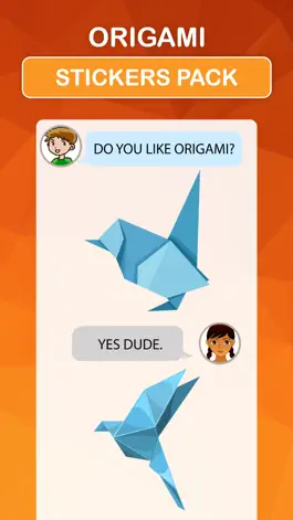 Game screenshot Origami Stickers Pack apk