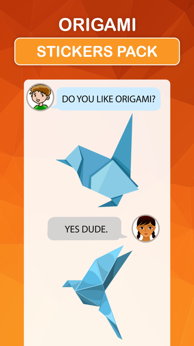 Origami Stickers Pack Screenshot
