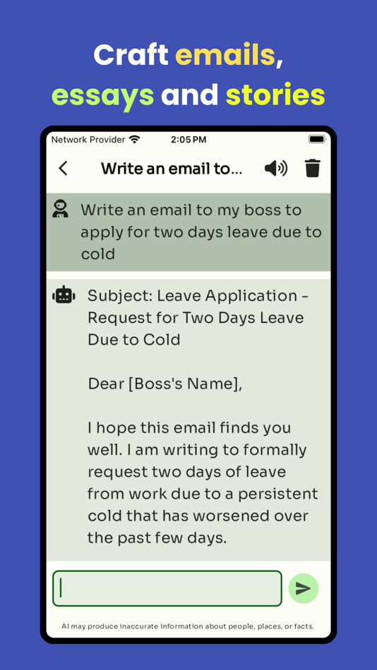 #3. AI chat bot + Writer - Copyist (iOS) 由: Harsh Vardhan