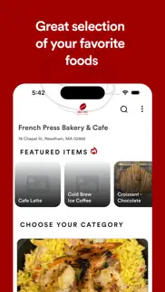 french press bakery & cafe iphone screenshot 2