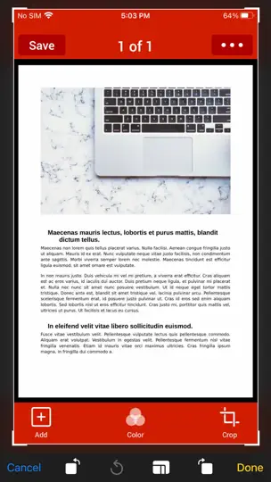 Screenshot von PDF Maker Pro - Scanner auf dem iPhone 5