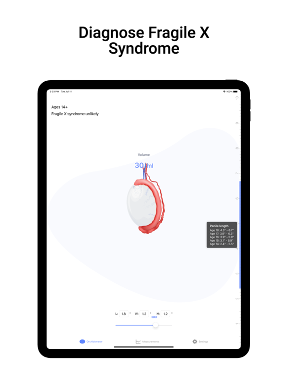 Orchidometer iPad screenshot 5 - Medical app