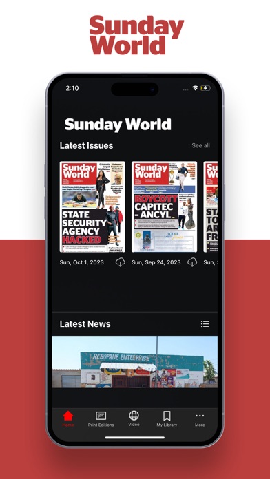 Sunday World e-Edition Screenshot