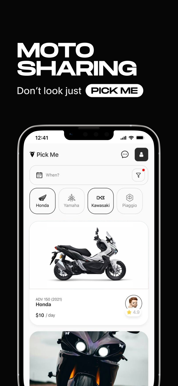 Pick Me - Motosharing