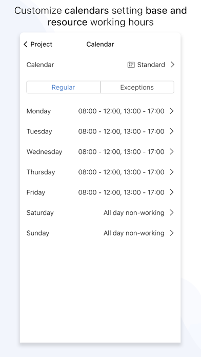 Screenshot #2 pour Project Office X: Gantt chart