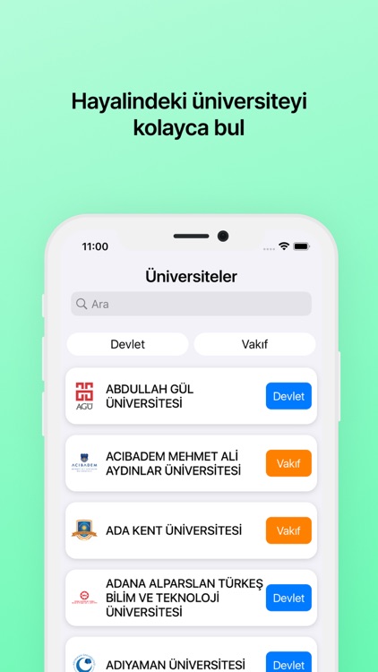 UniRank - Üniversite Tercih