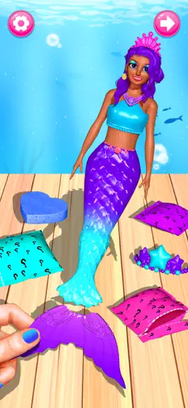 Game screenshot Color Reveal Mermaid Games mod apk