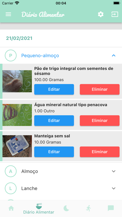 Nutriclock Screenshot