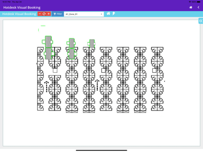HCLTech Hotdesk Seating