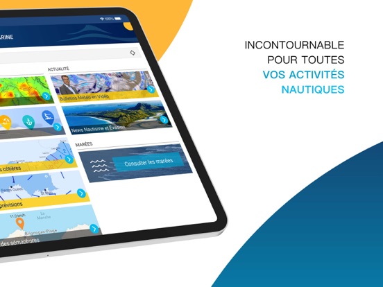 Météo Marine iPad app afbeelding 2