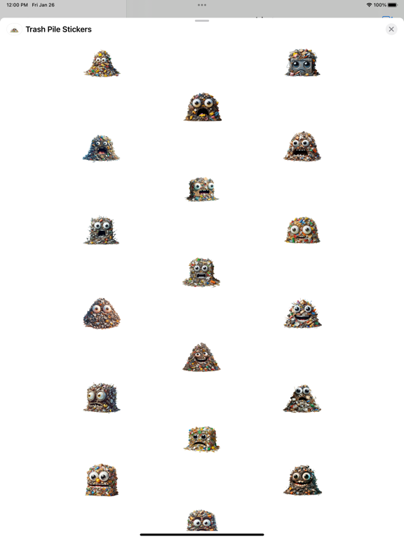 Screenshot #4 pour Trash Pile Stickers