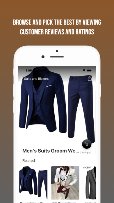 Men's Clothing Shopping Store Screenshot