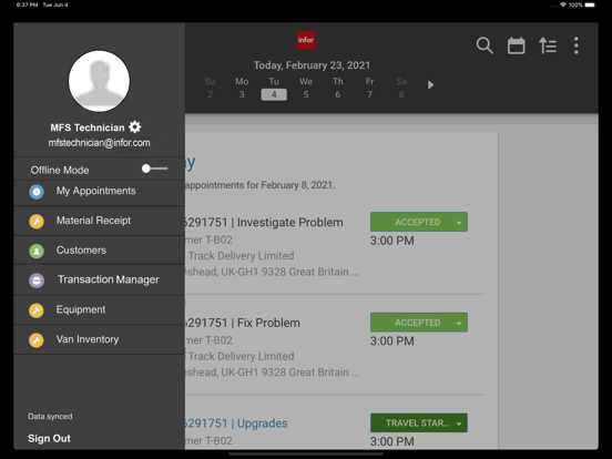 Screenshot #6 pour Infor MFS Cloud