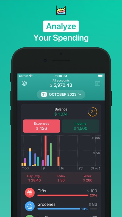 1Money: Expense Tracker Screenshot