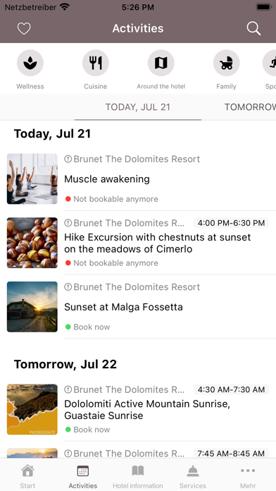 Brunet – The Dolomites Resort Screenshot