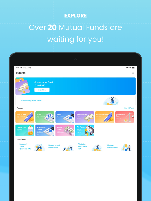 InvestaFunds iPad screenshot 2 - Finance app