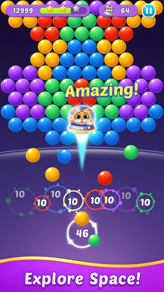 #4. Bubble Shooter Gem Pop (iOS) 由: Shanghai Freemind Software Co., Ltd.