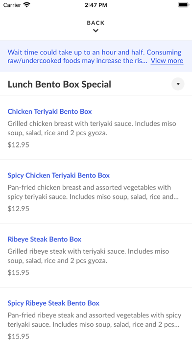 Densetsu Japanese Restaurant Screenshot