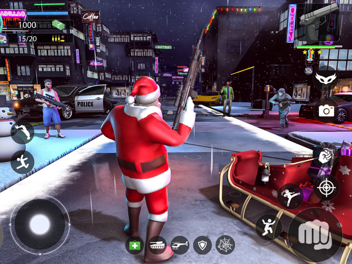 Christmas Gangster Rope Santa