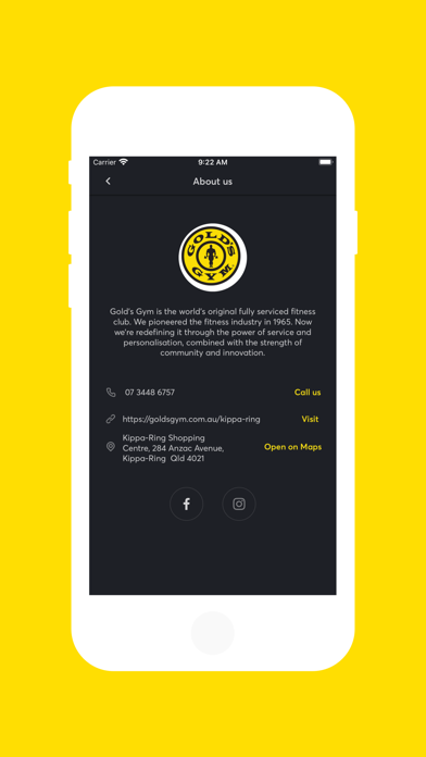 Gold's Gym Australia Screenshot