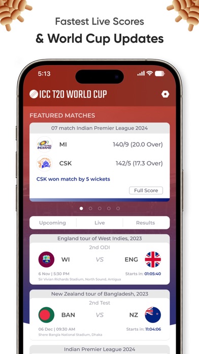 T20 World Cup live scores Screenshot 2 - AppWisp.com