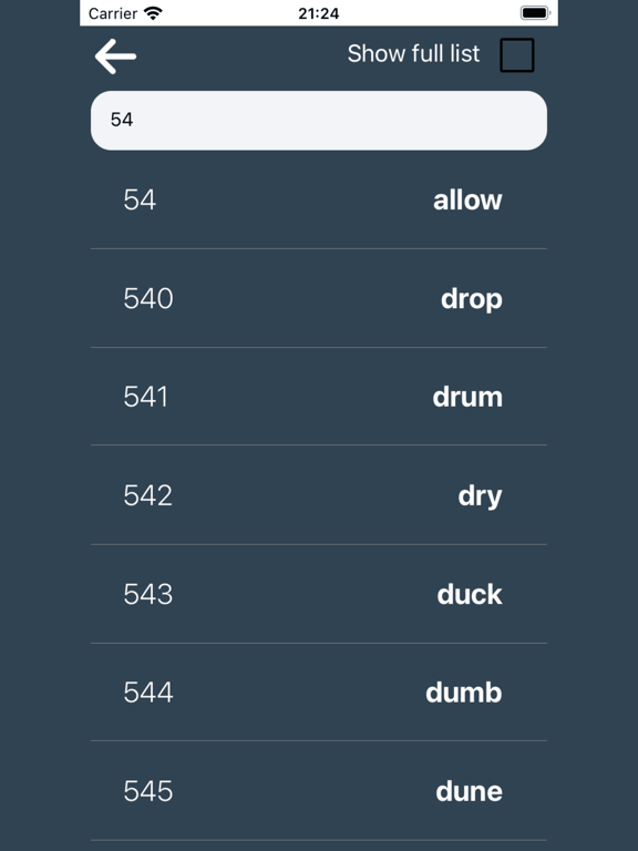 Screenshot #5 pour BIP39 Wordlist