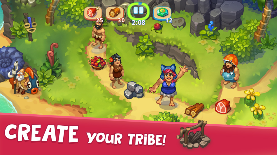 #2. Tribe Dash - Time Management (iOS) Podle: Matryoshka Games (CY) LTD