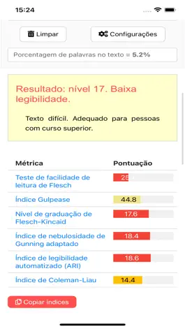 Game screenshot ALT - Legibilidade Textual apk