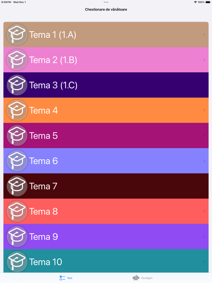 Chestionare de Vanatoare