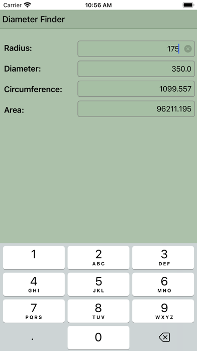 Diameter Finder - Circle Calc Screenshot