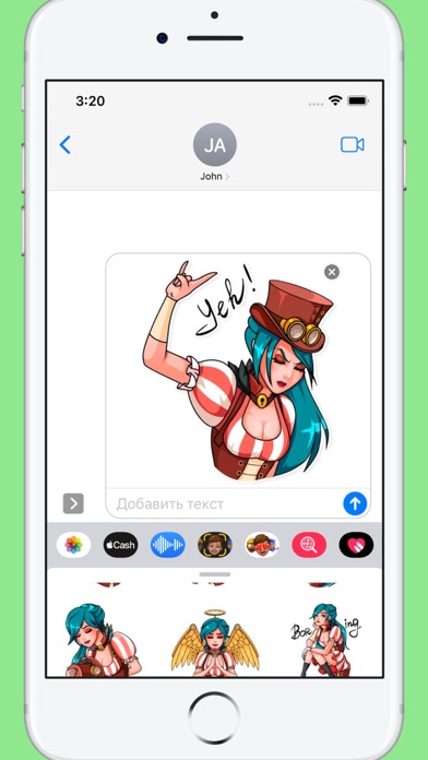 Elizabeth Steampunk Stickers Screenshot