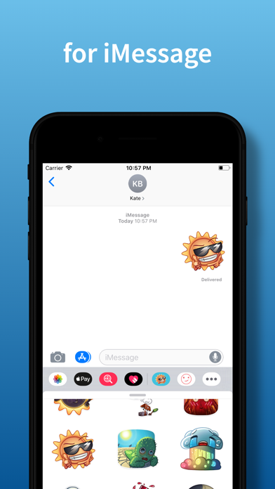 Cute Weather stickers & emoji Screenshot