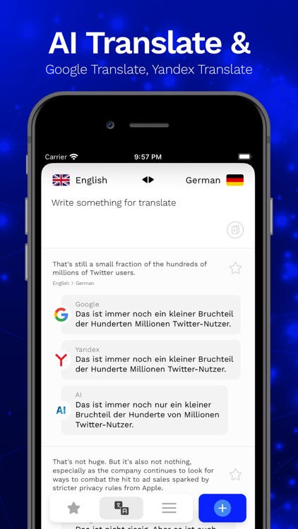 Translate AI & Two Platforms by Abdurrahman Eker